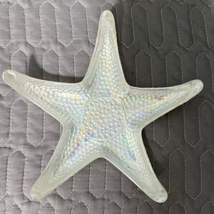 Glass Starfish Trinket Dish. Perfect to add a touch of Coastal to any space